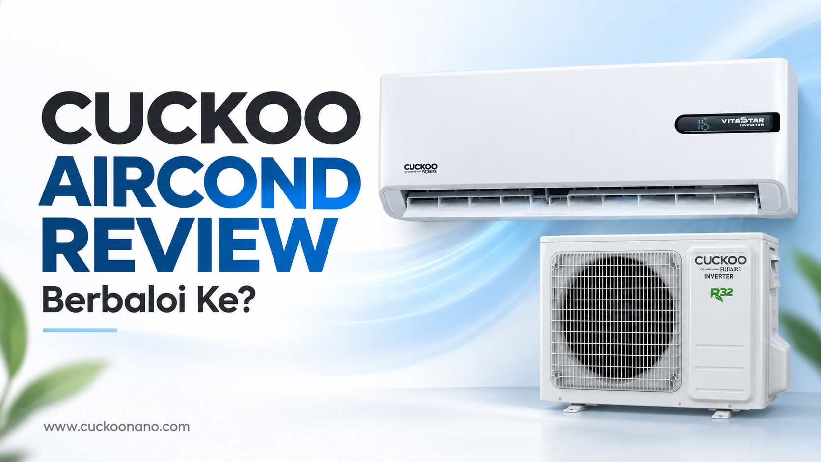 CUCKOO VITA 5TAR aircond inverter 5-Star