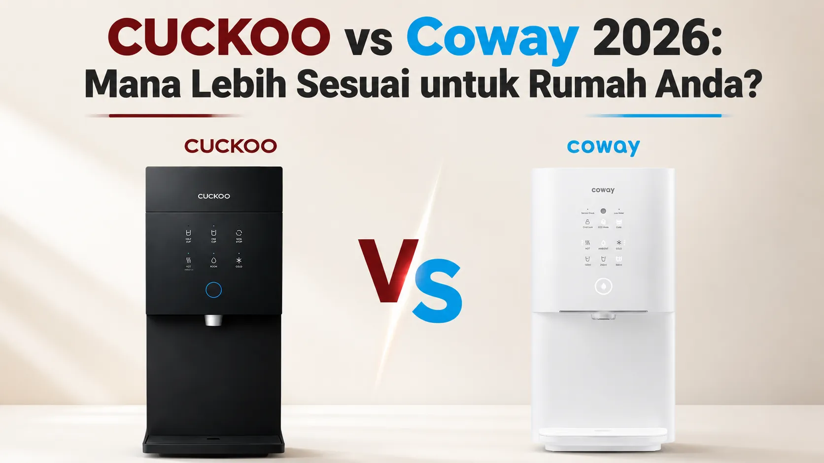 CUCKOO vs Coway 2026: Mana Lebih Sesuai untuk Rumah Anda?
