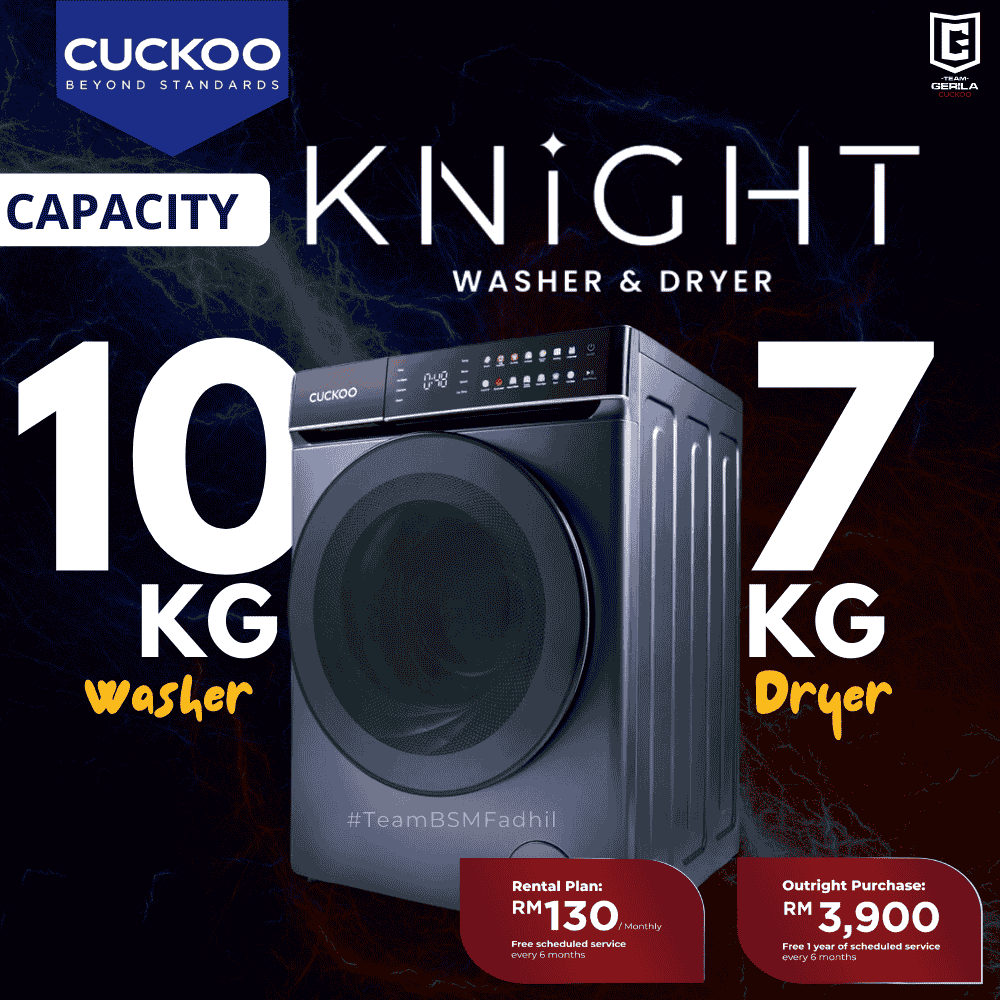 Kelebihan Mesin Basuh Cuckoo Knight Washer Dryer