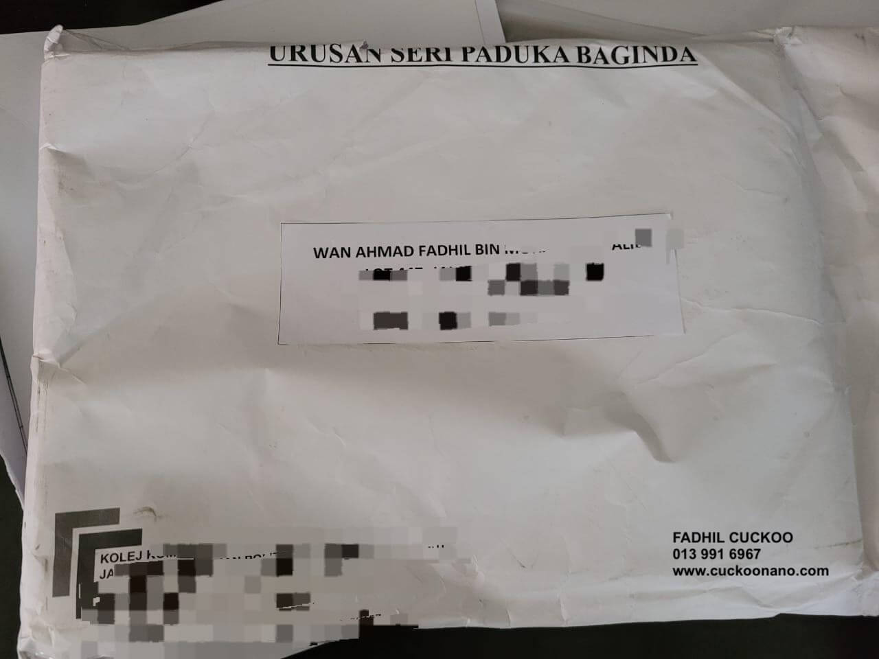 cuckoonano cuckoo kerajaan korporat swasta surat setuju terima sst