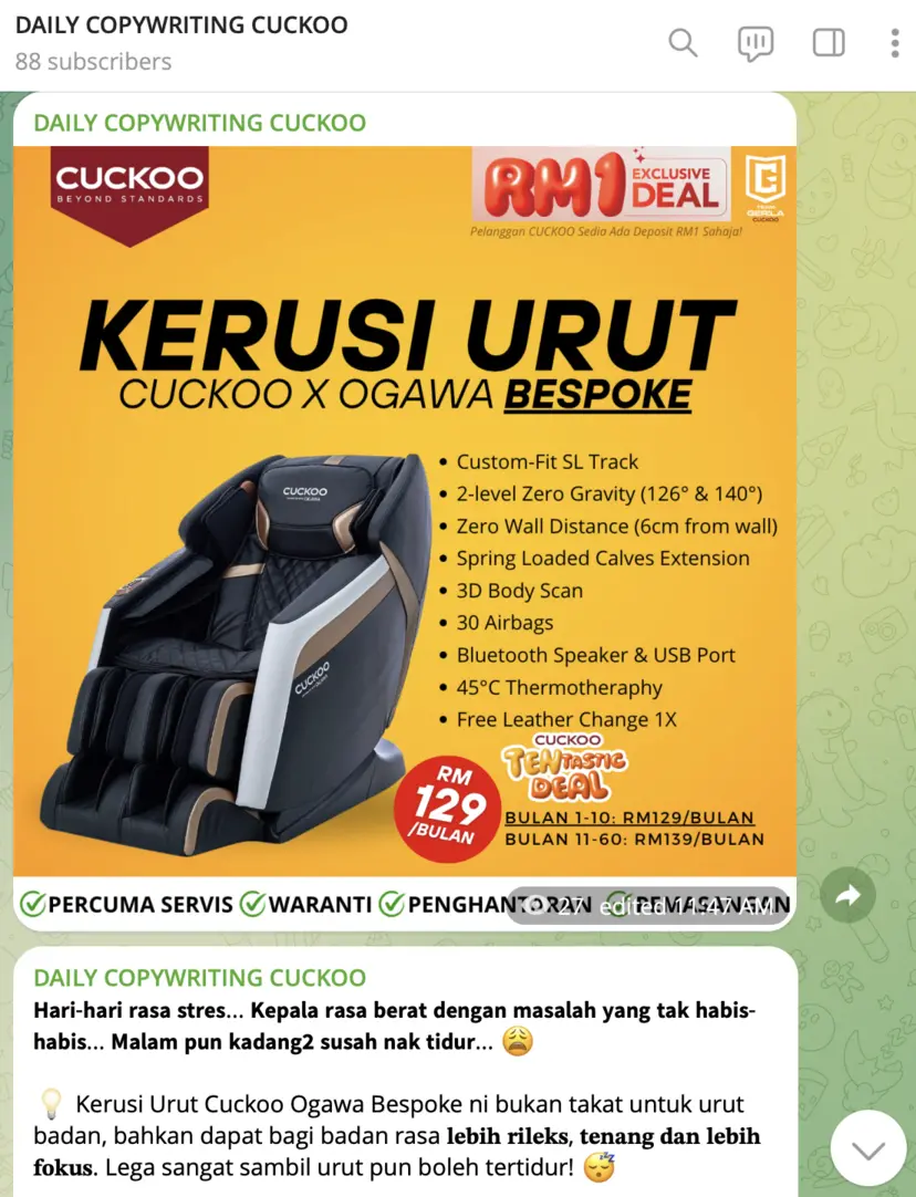 telegram team gerila cuckoo 3