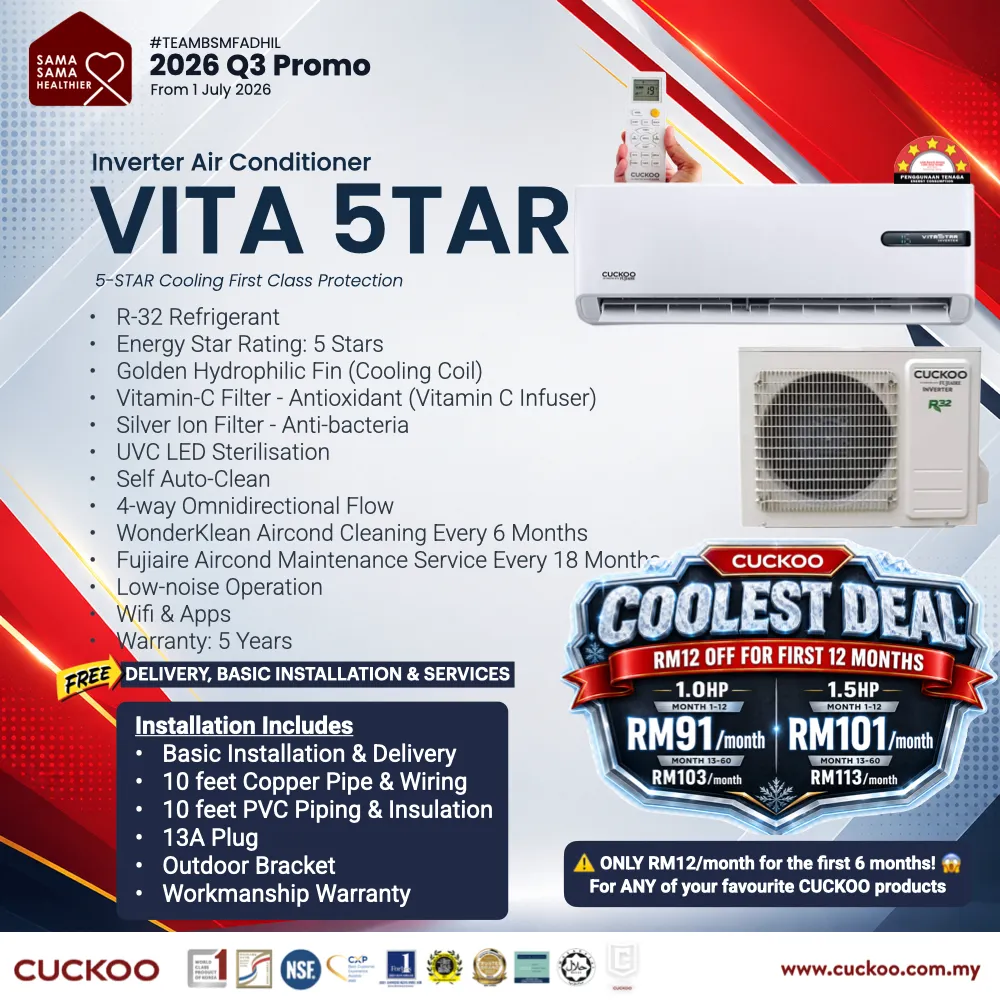 CUCKOO VITA 5TAR air conditioner price 2026