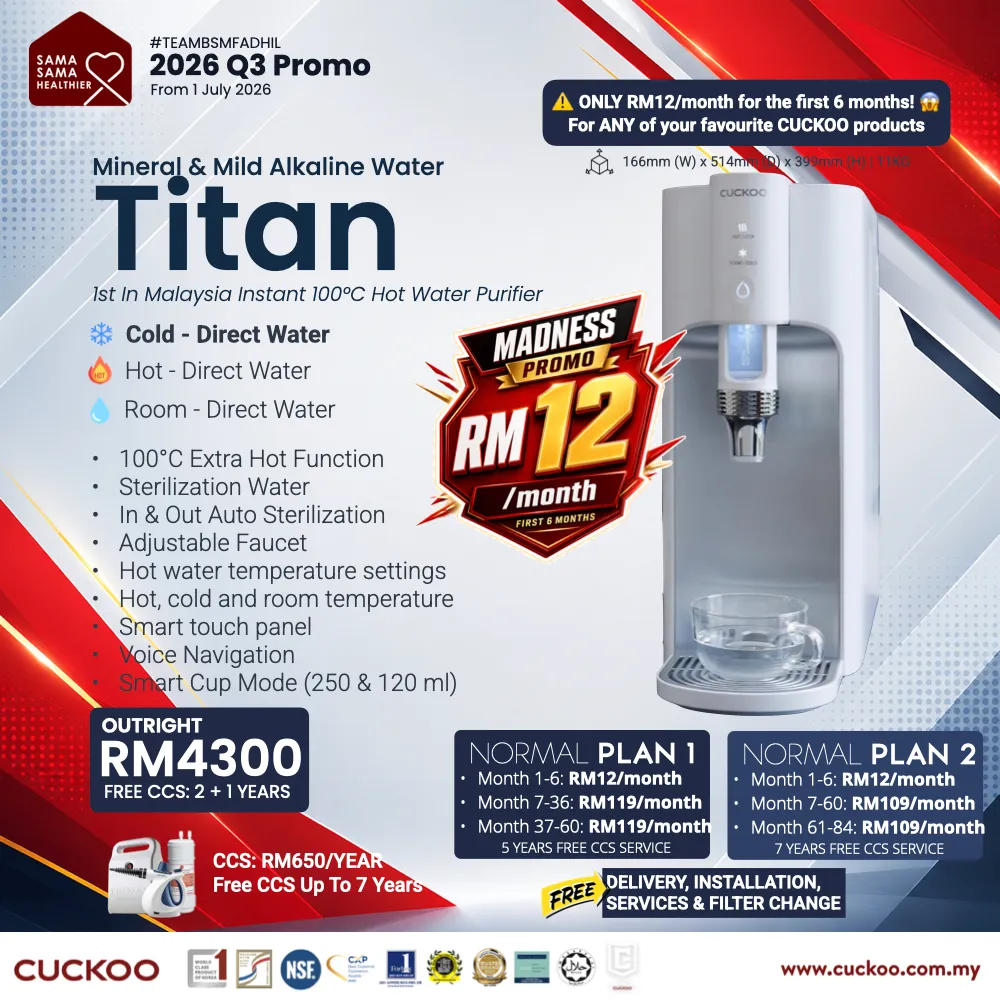 CUCKOO Titan water purifier price 2026