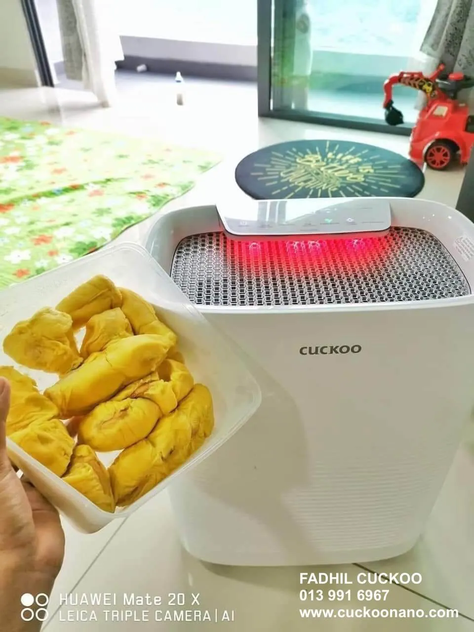 Real photo of CUCKOO C+ Humidifier air purifier in a customer home 3