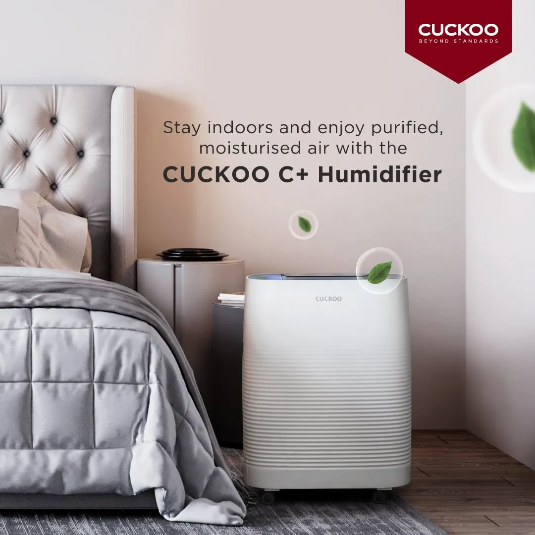 CUCKOO C+ Humidifier in a bedroom — enjoy cleaner and more humidified air
