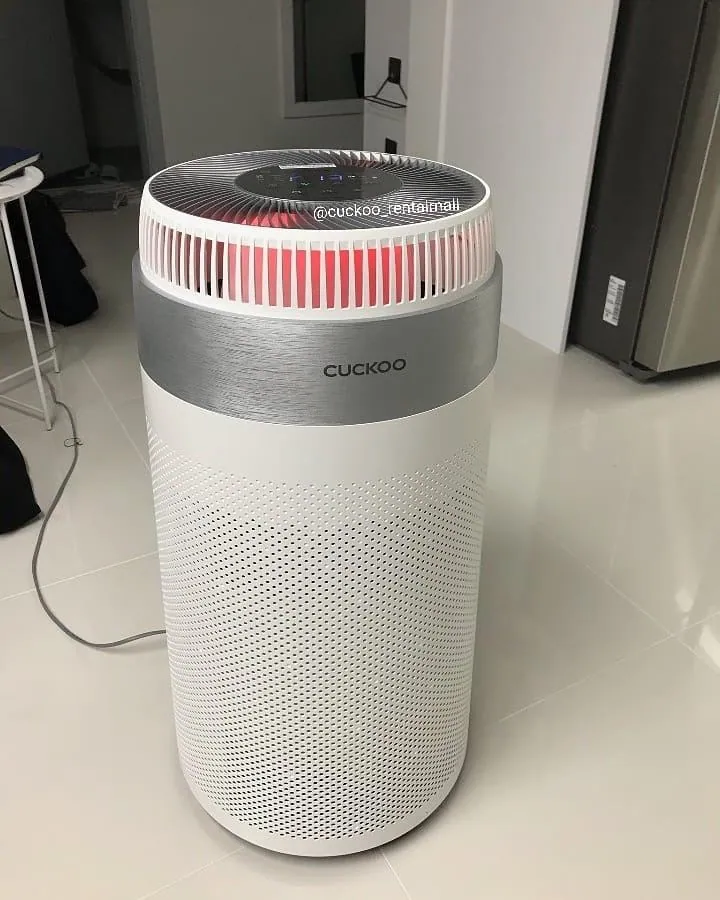 Real photo of CUCKOO D Model air purifier installed in a customer home 10