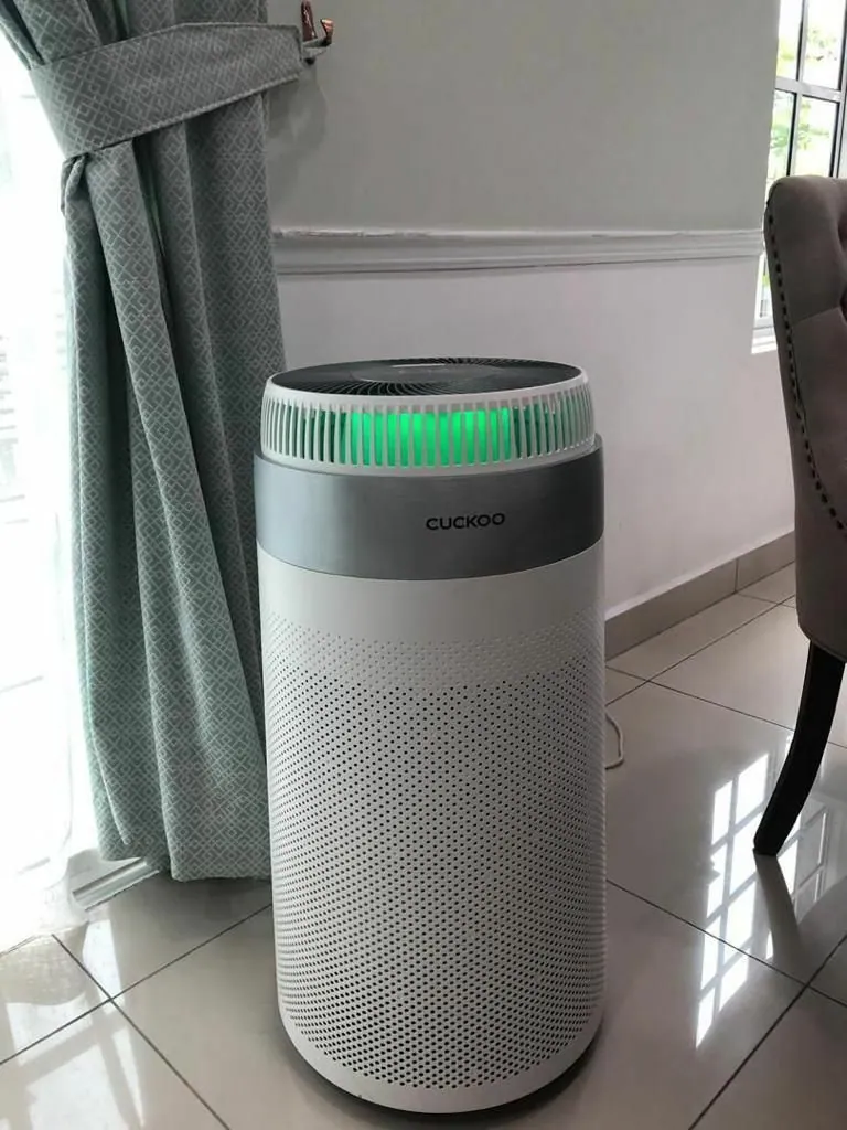 Real photo of CUCKOO D Model air purifier installed in a customer home 11