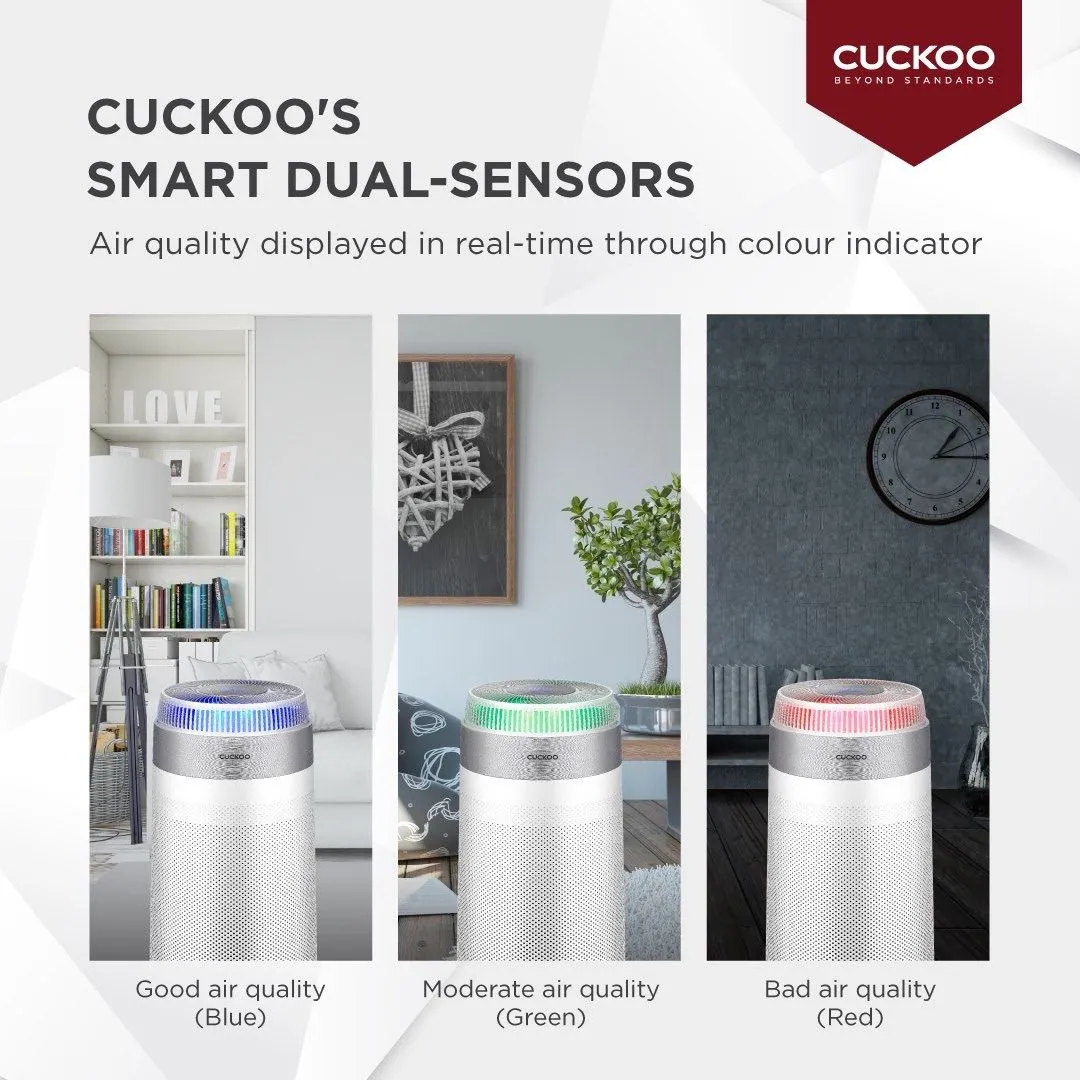 Real photo of CUCKOO D Model air purifier installed in a customer home 12