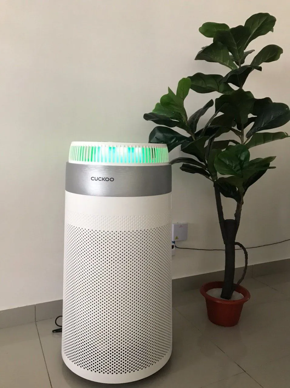 Real photo of CUCKOO D Model air purifier installed in a customer home 15
