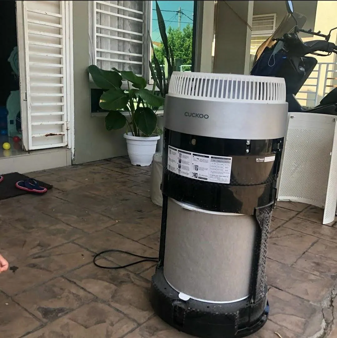 Real photo of CUCKOO D Model air purifier installed in a customer home 17
