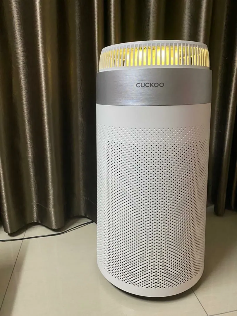 Real photo of CUCKOO D Model air purifier installed in a customer home 3