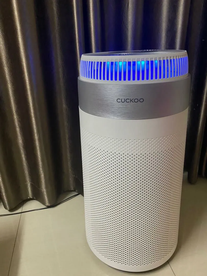 Real photo of CUCKOO D Model air purifier installed in a customer home 4