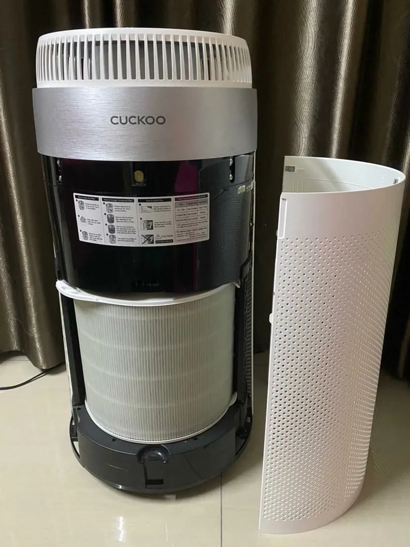 Real photo of CUCKOO D Model air purifier installed in a customer home 5