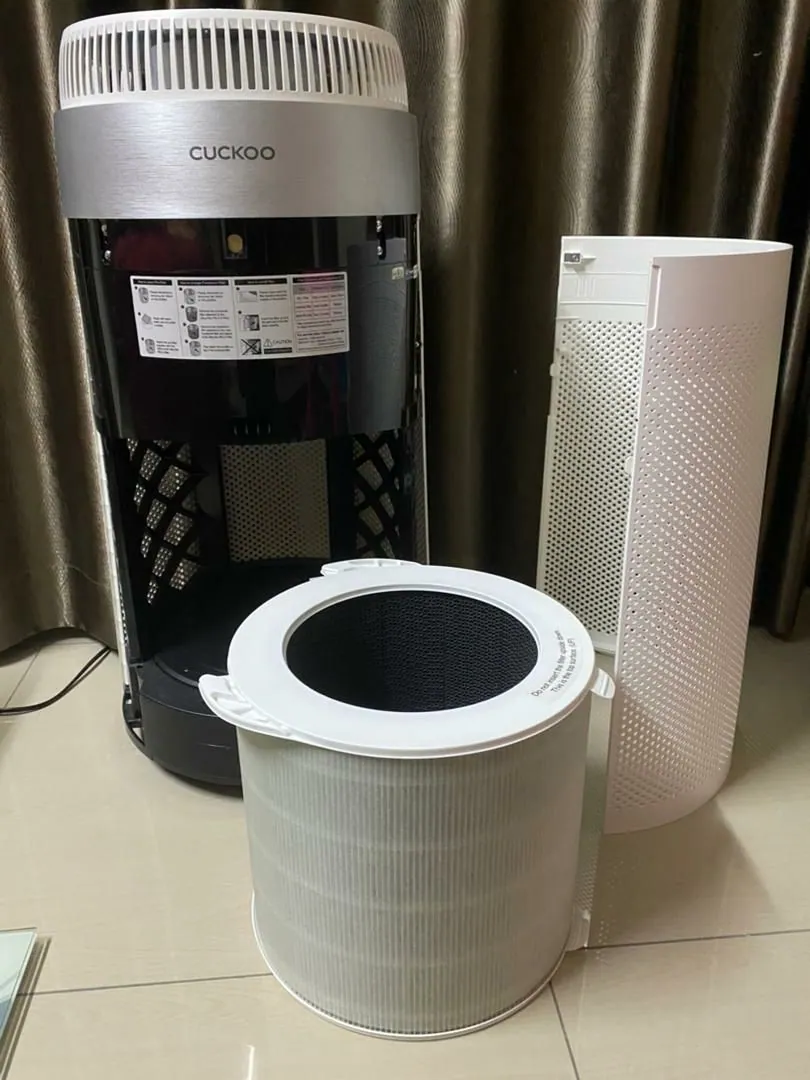 Real photo of CUCKOO D Model air purifier installed in a customer home 7