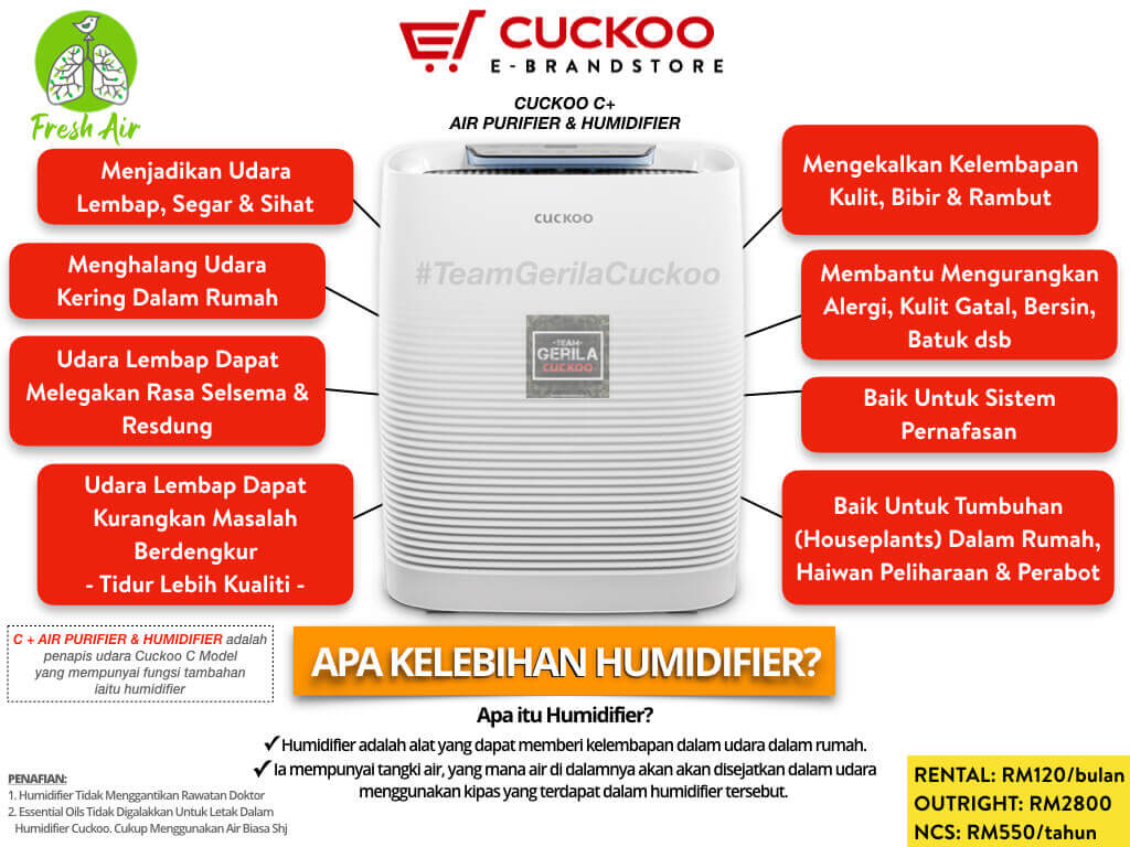 kelebihan humidifier cuckoo