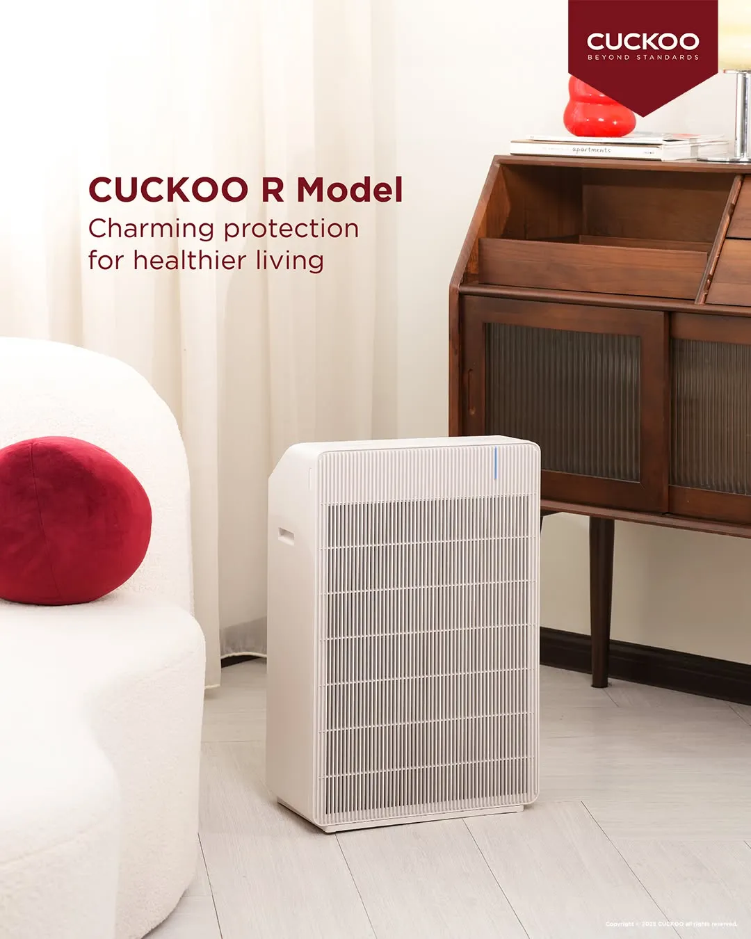 CUCKOO R Model — stylish clean-air protection