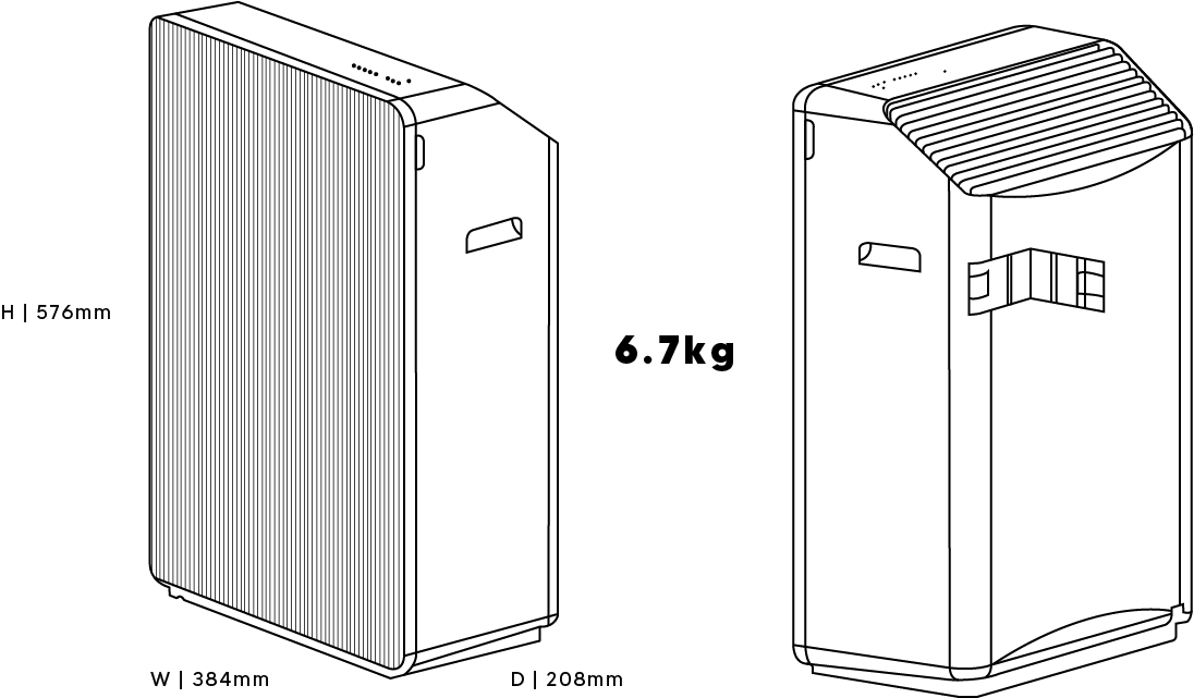 CUCKOO R Model specifications and dimensions