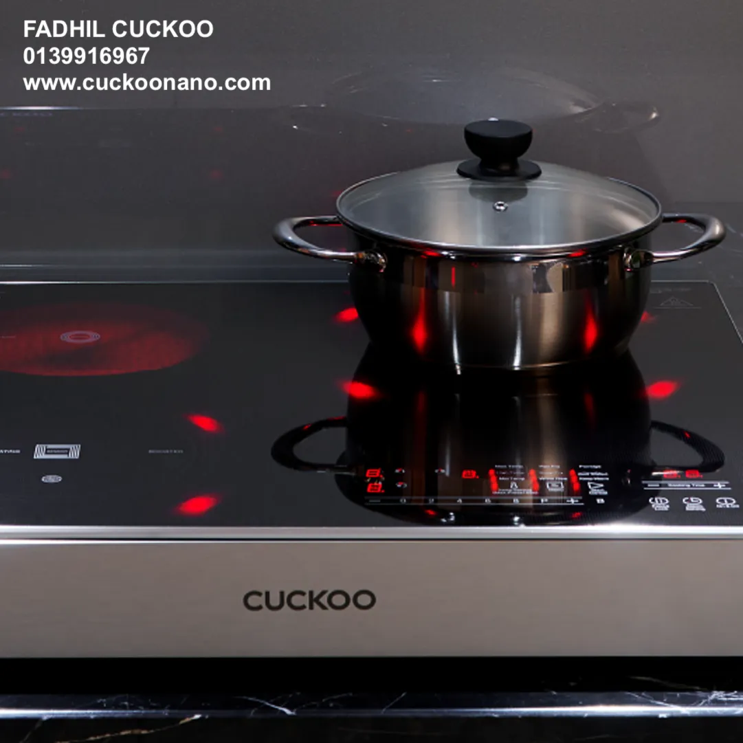 CUCKOO INDUCTRIO cooking on several zones at once