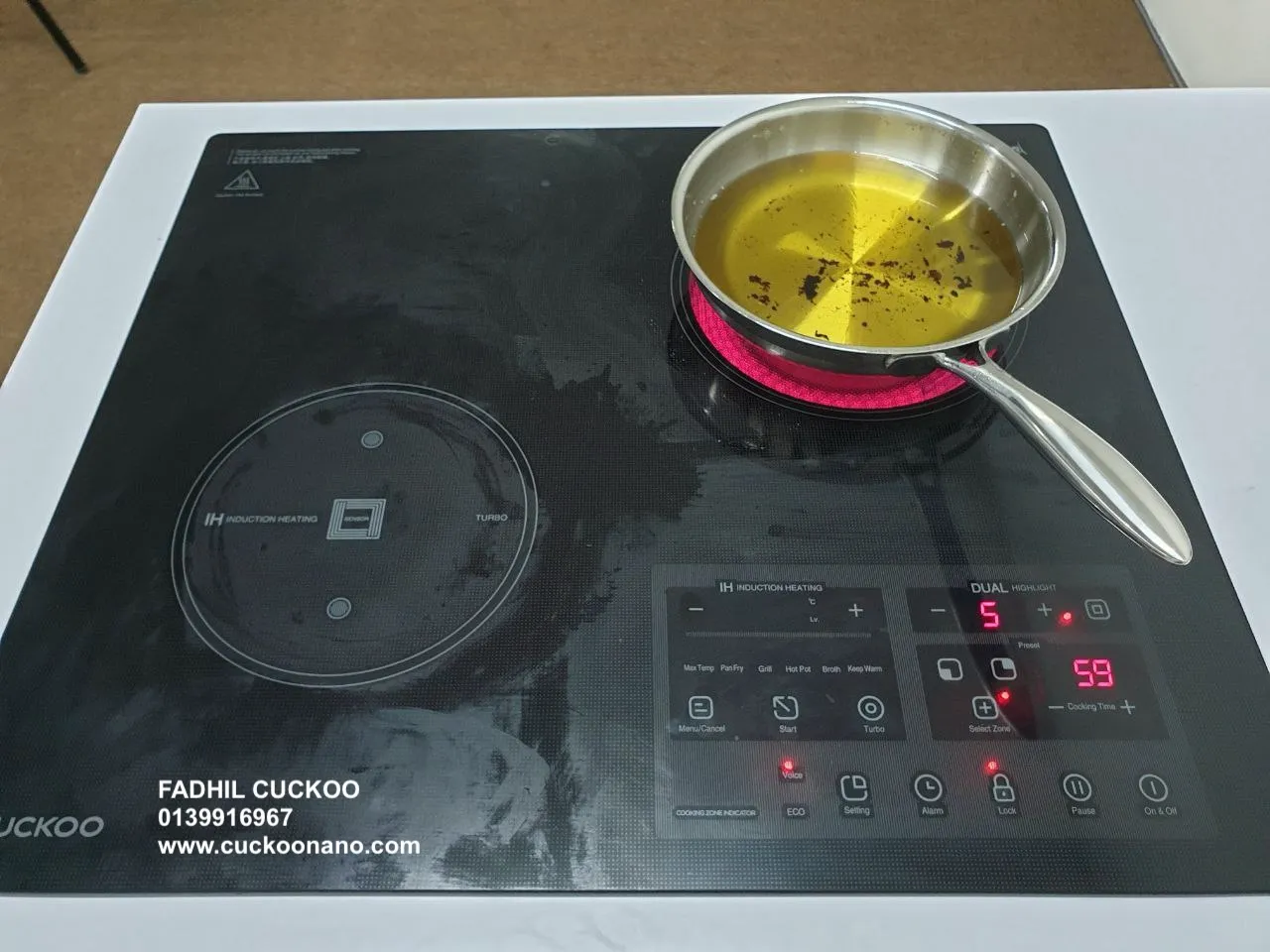CUCKOO INDUCTWO pan fry mode frying