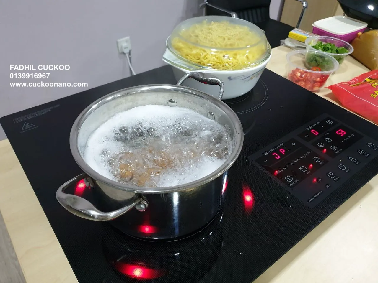 CUCKOO INDUCTWO boil and hot pot mode
