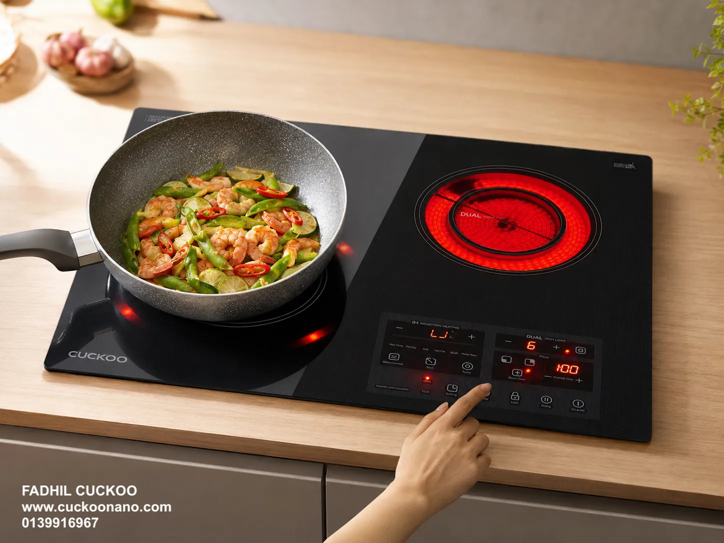 More Precise Heat Control — CUCKOO INDUCTWO induction hob