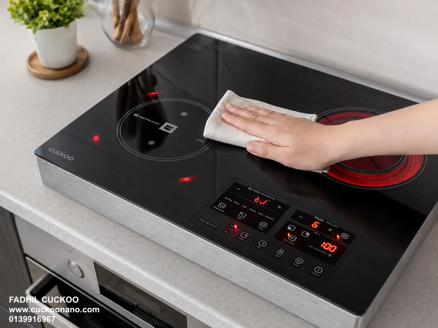 Easier to Clean — CUCKOO INDUCTWO induction hob