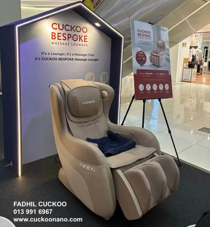 kerusi urut cuckoo massage lounger bespoke