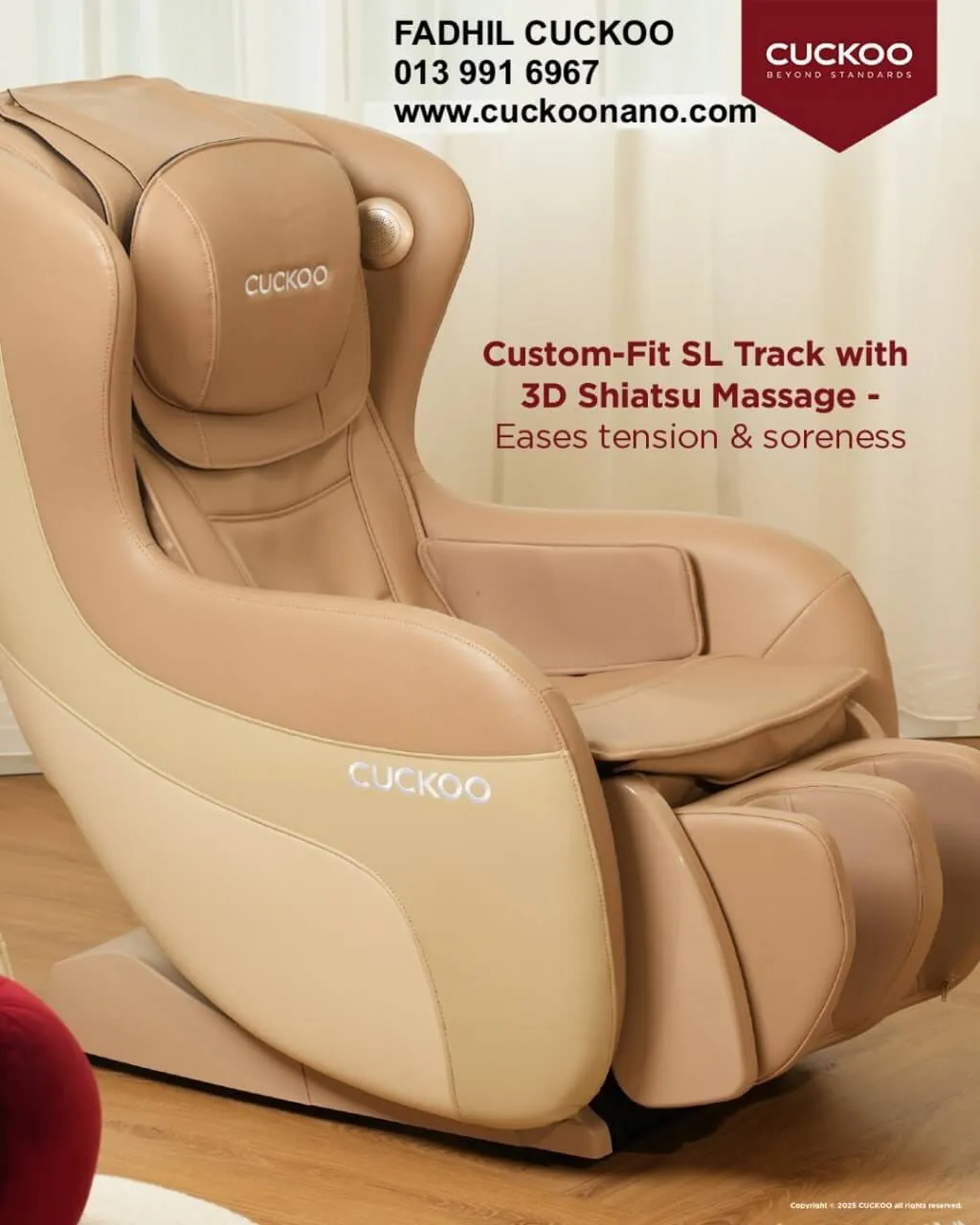 CUCKOO Massage Lounger Gambar 2