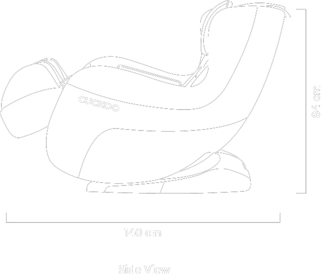 Dimensi CUCKOO BESPOKE Massage Lounger