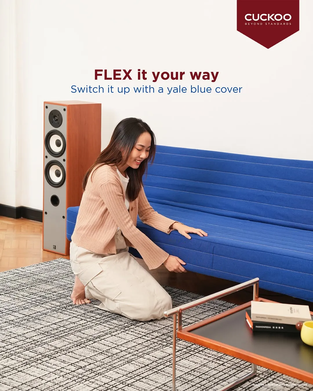 Poster extra Yale Blue Daybed Cover CUCKOO FLEX