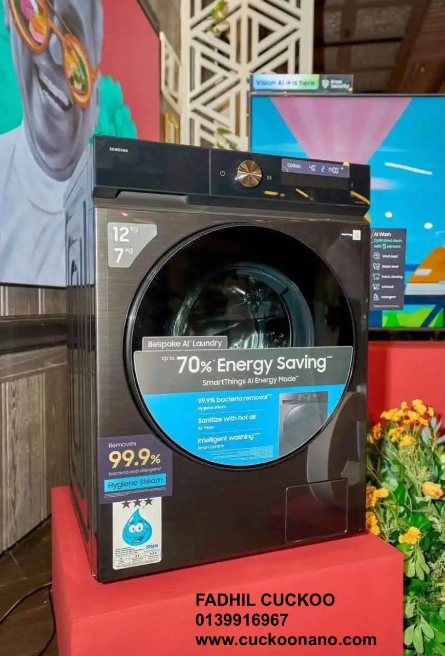 Samsung Bespoke AI Washer Dryer touch panel