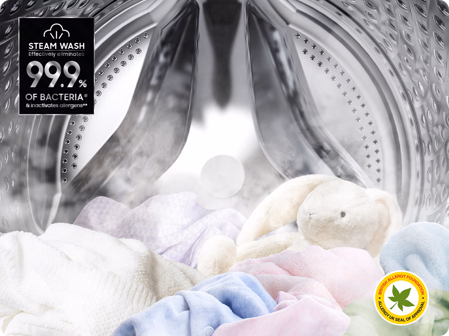 Samsung Bespoke AI Washer Dryer Hygiene Steam