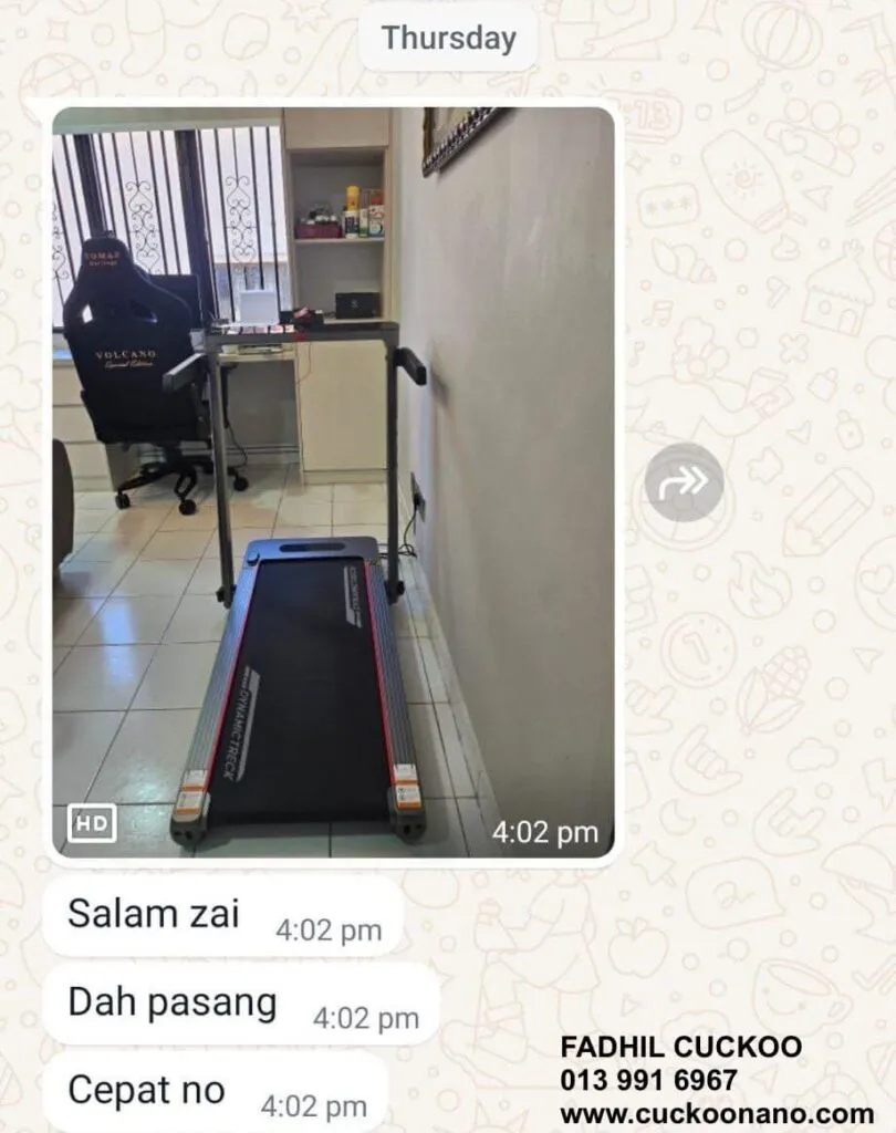 CUCKOO B-FIT Treadmill used at home
