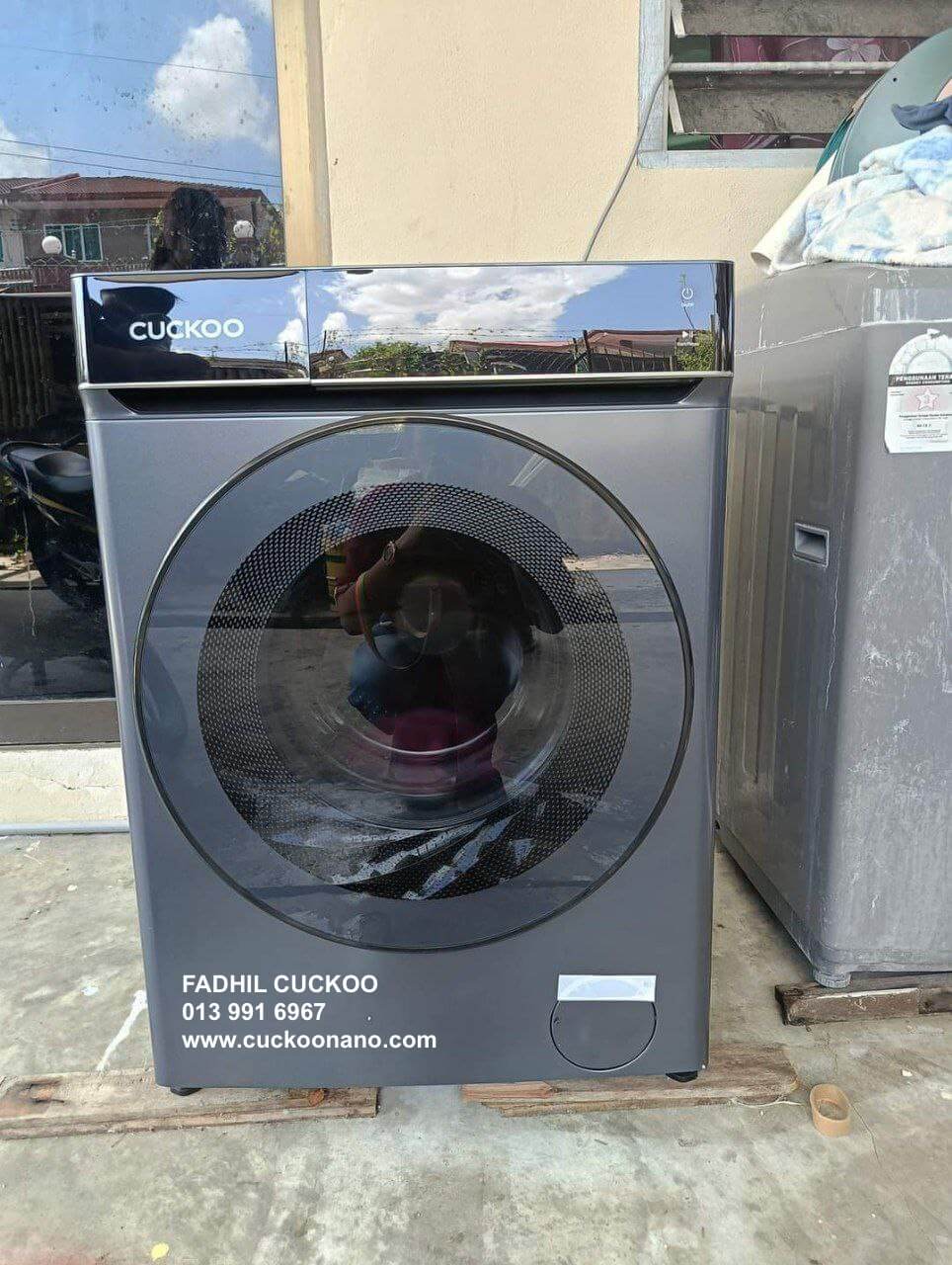 washer dryer cuckoo knight mesin basuh pengering