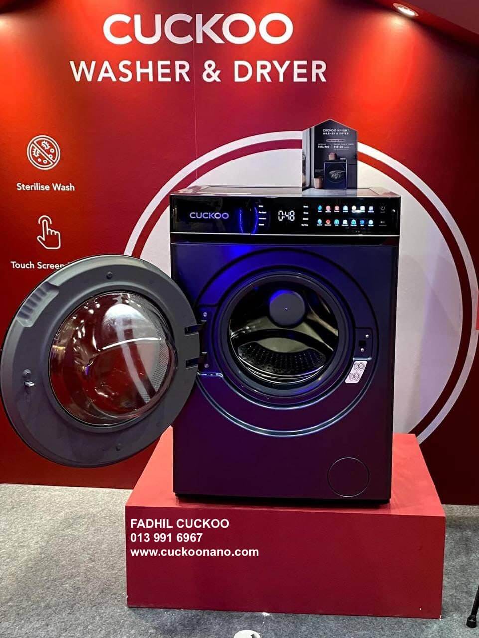 washer dryer cuckoo knight mesin basuh pengering