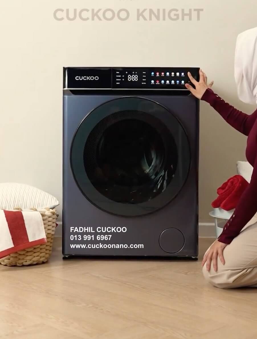 washer dryer cuckoo knight mesin basuh pengering
