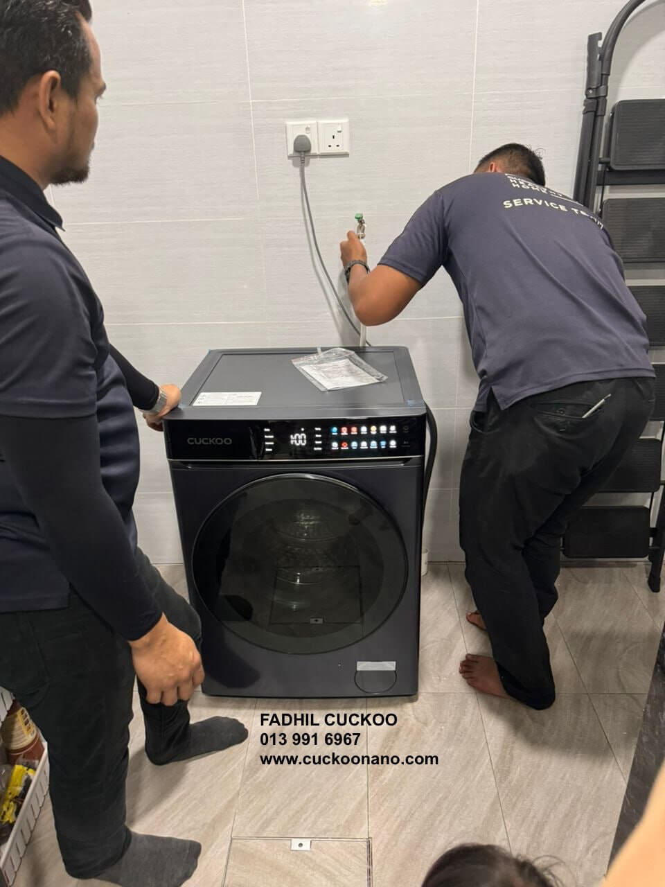 washer dryer cuckoo knight mesin basuh pengering