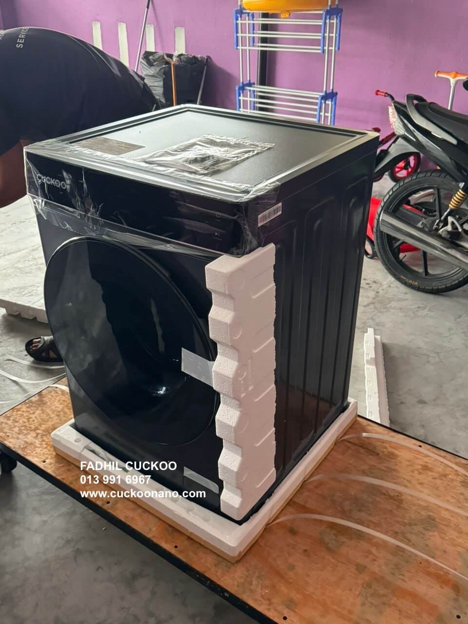 washer dryer cuckoo knight mesin basuh pengering