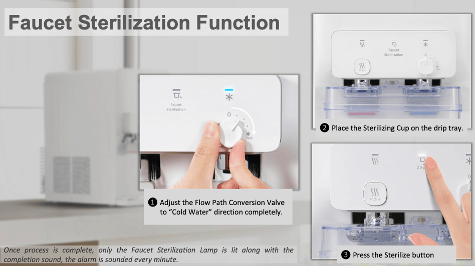 Mechanical child safety lock pada CUCKOO Warrior water purifier