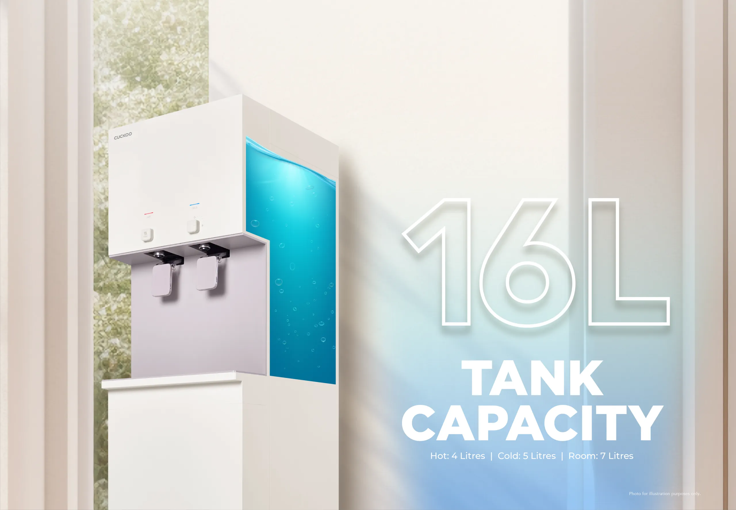 CUCKOO FLO Stand kapasiti tangki besar 16L