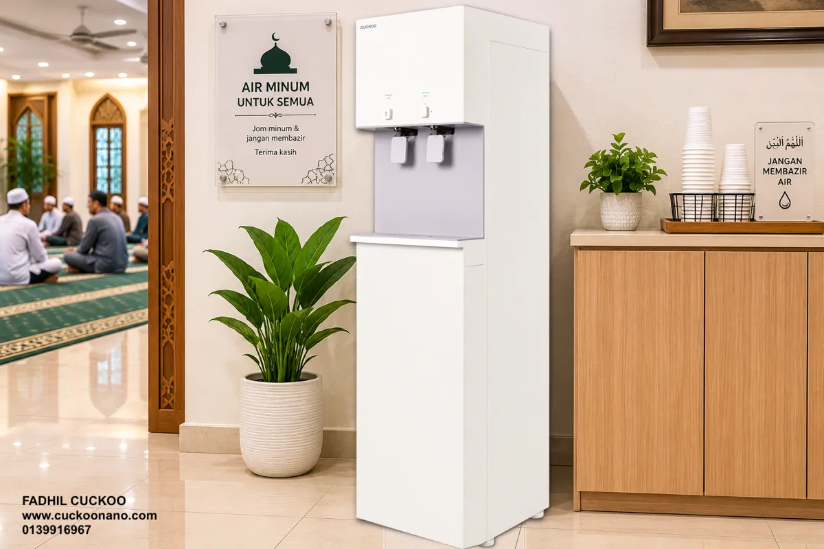 CUCKOO FLO Stand penapis air untuk masjid dan surau