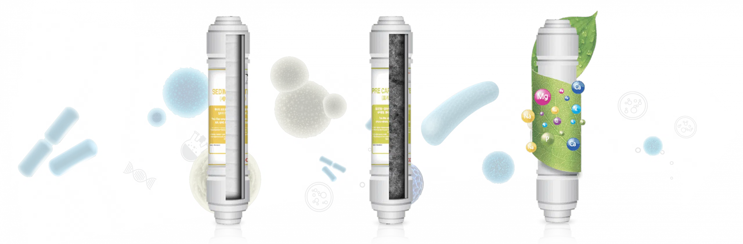 Sistem tapisan CUCKOO Grande 6 stage filtration dengan Sediment Carbon Composite dan Nano Positive Filter