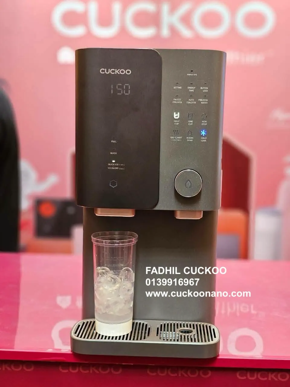 CUCKOO Granite black ice-making water purifier