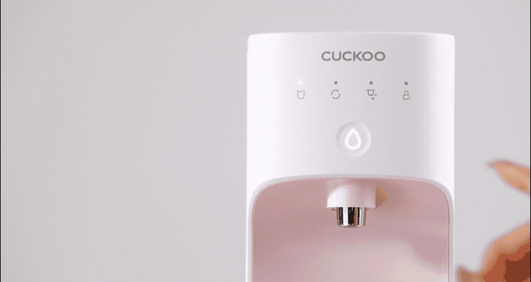 CUCKOO KIUT press water dispensing feature