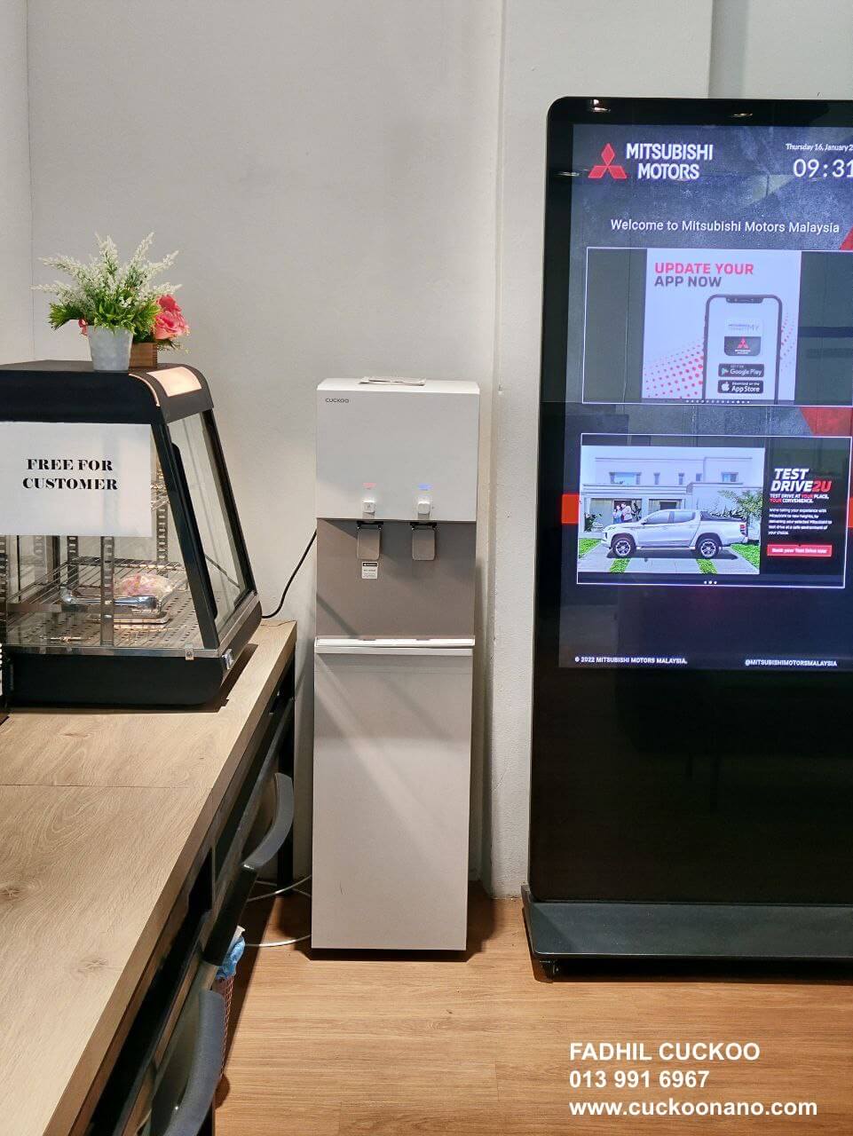 penapis air cuckoo flo stand water purifier office kerajaan pejabat kedai masjid sekolah
