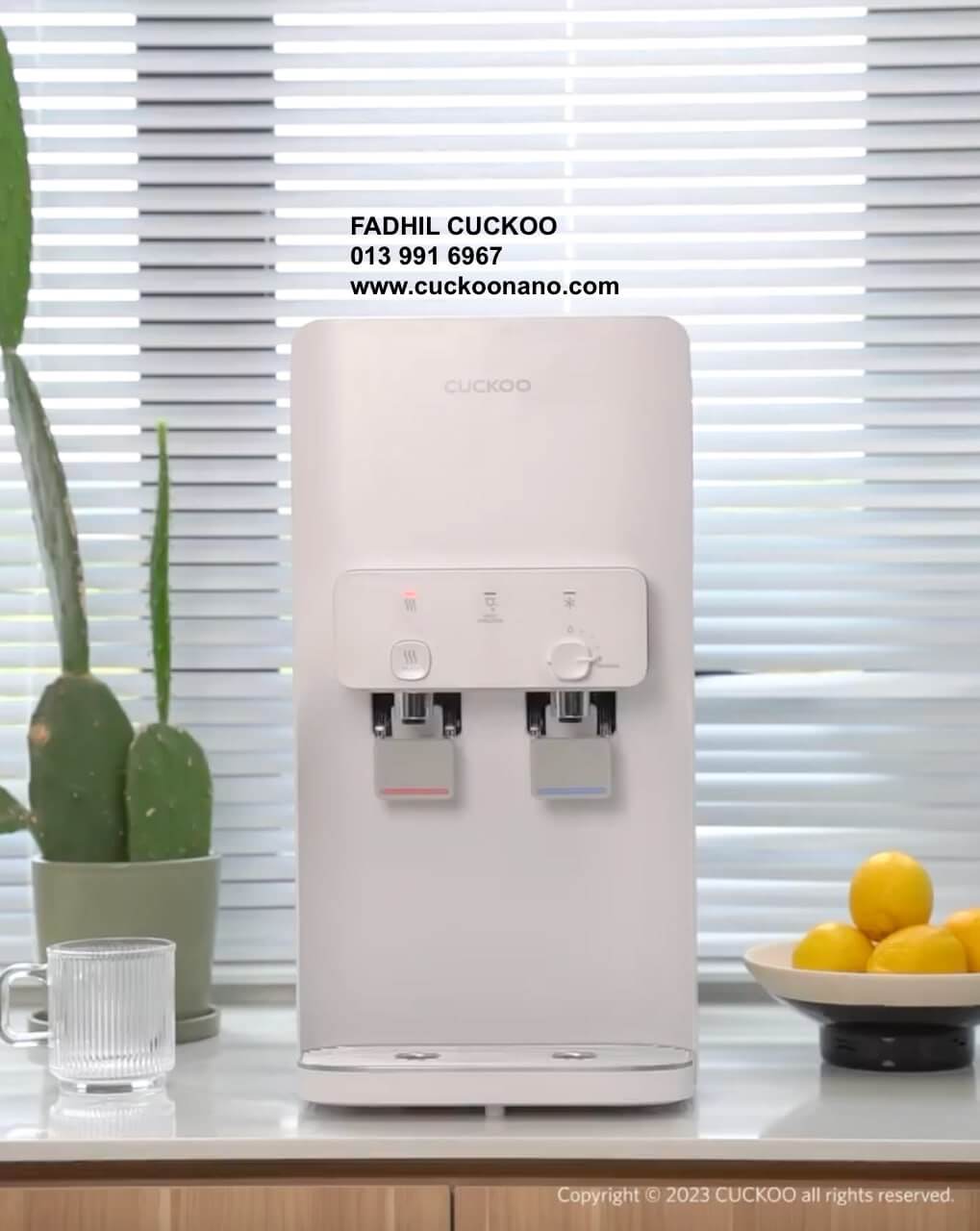 Gambar CUCKOO Warrior water purifier di dapur rumah