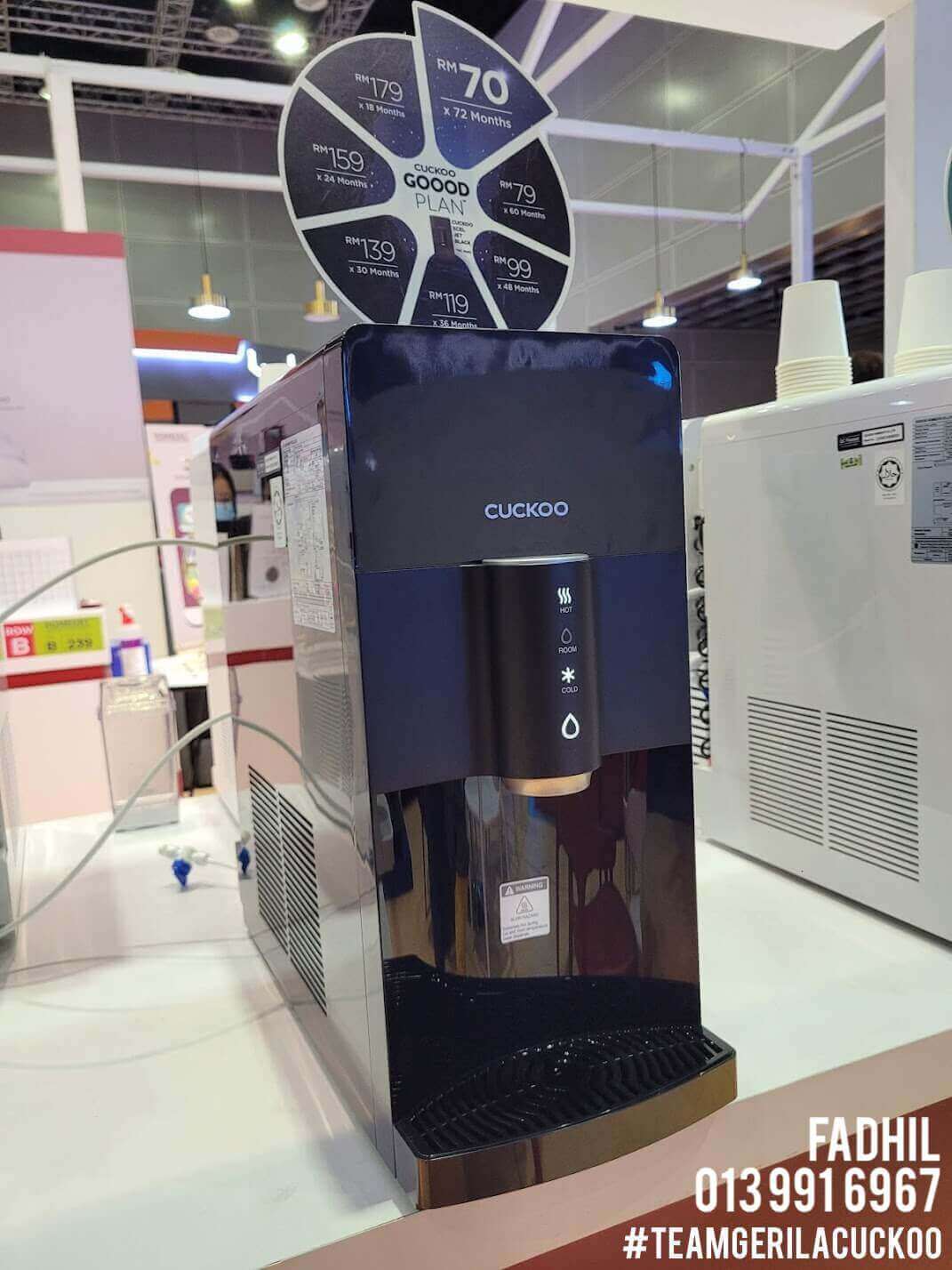 penapis air cuckoo xcel jet black water purifier hitam harga promosi