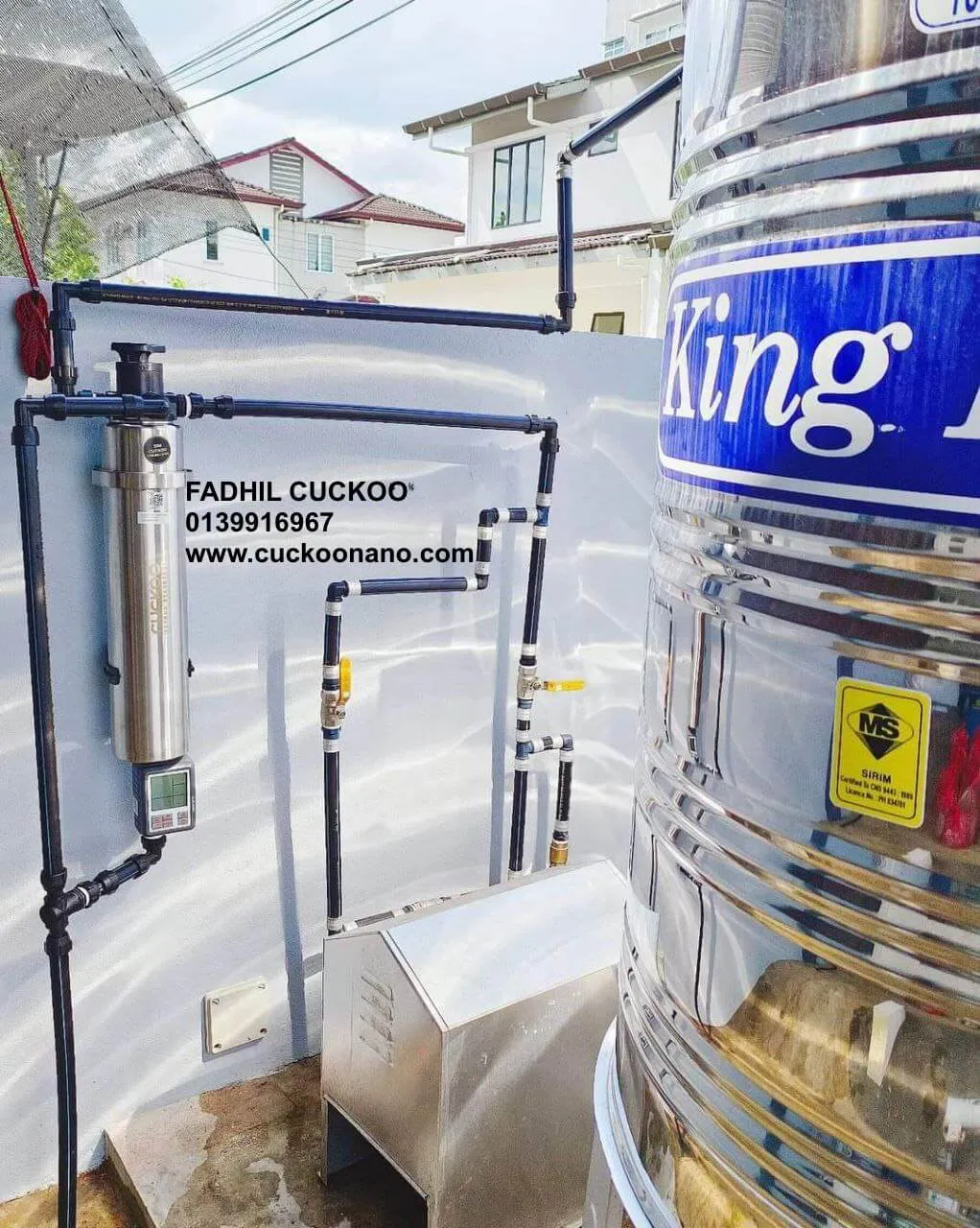 CUCKOO Prime X3 dipasang bersama tangki air
