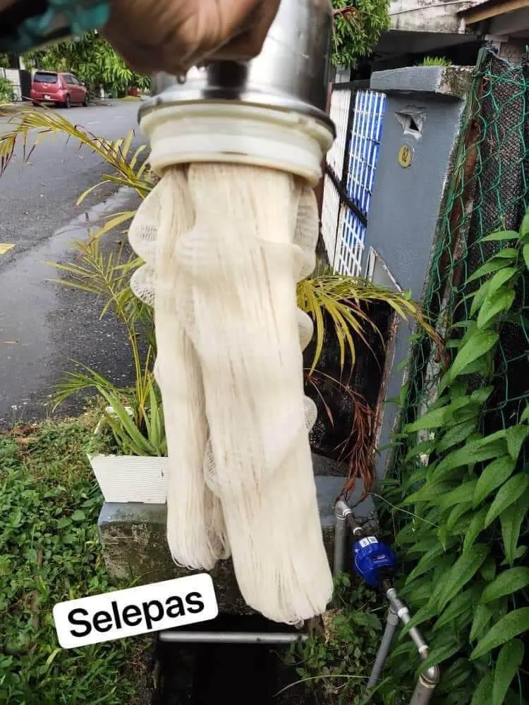 Membrane PVDF Prime X3 selepas dibersihkan