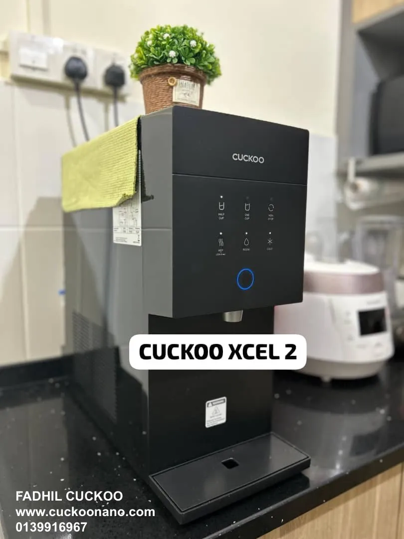 Gambar CUCKOO XCEL 2 water purifier 10 dengan rekaan premium untuk dapur moden